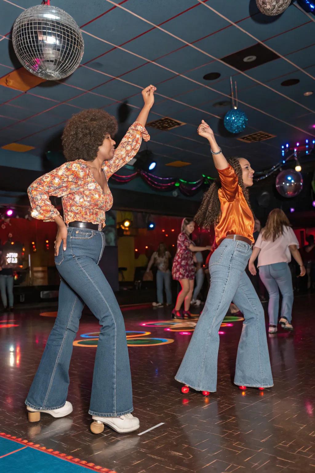 Energetic dance floor with participants competing in a dance-off.