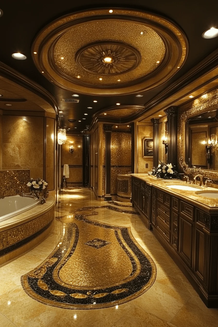 Gilded Gold Tile Accents