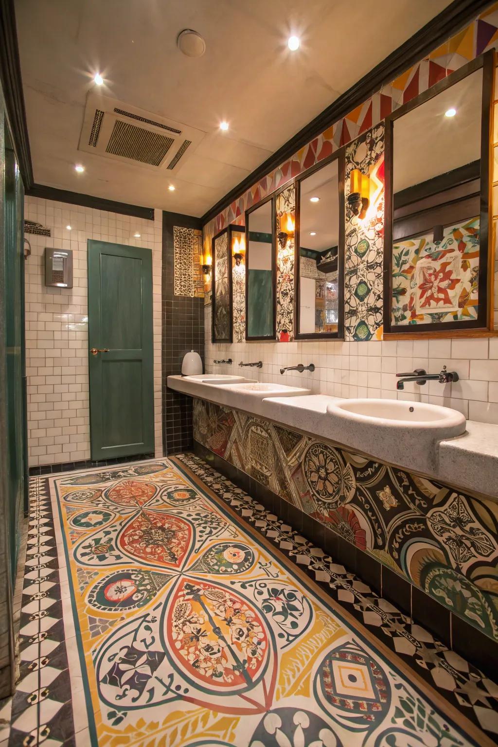 Add texture and visual interest with mosaics.