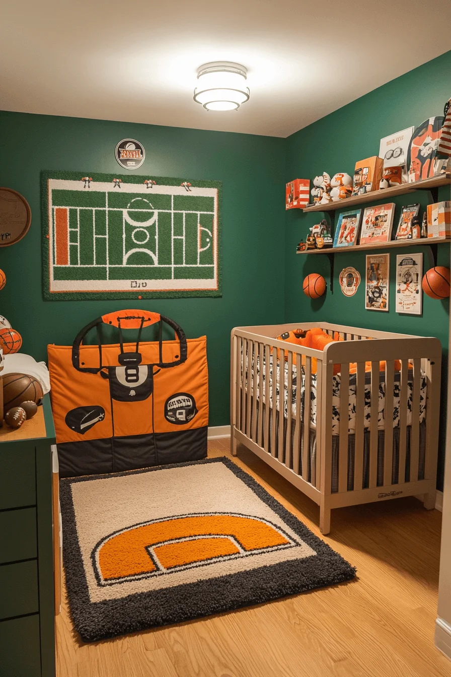Sports themed nursery