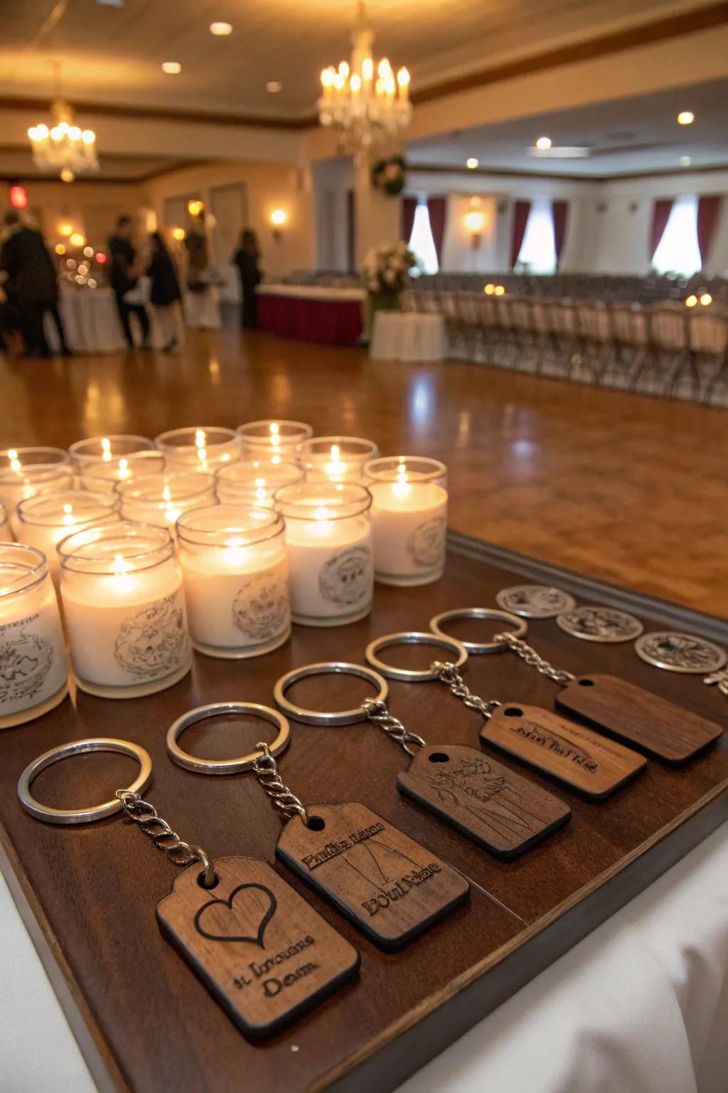 Personalized party favors leave a lasting impression.