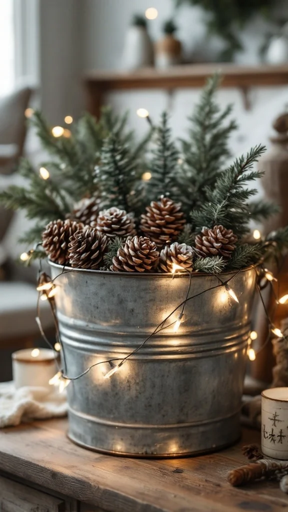 Galvanized Metal Accents for Rustic-Industrial Flair