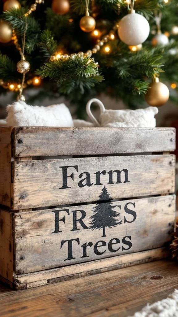 Farmhouse Tree Crate Base as a Stylish Alternative