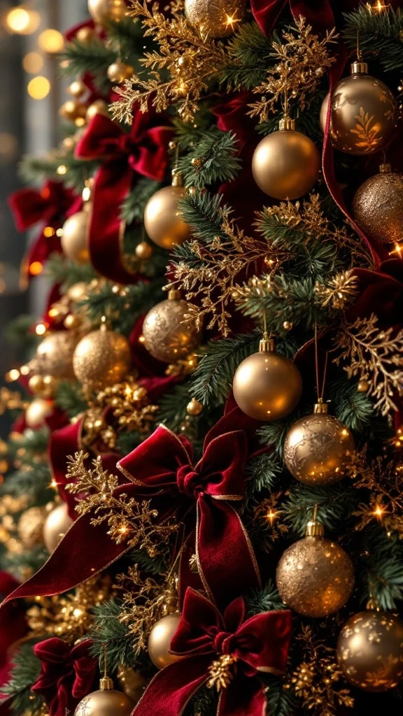 Burgundy and Gold Luxury