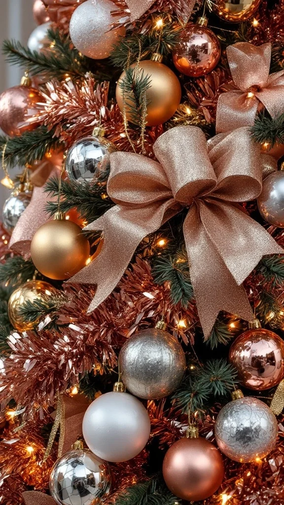 Mixed Metallic Christmas Trees