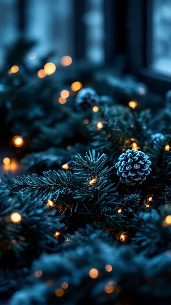 Indigo Lights Winter Decor