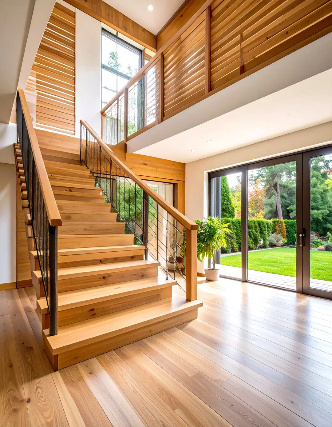 Horizontal Slat Wood Designs