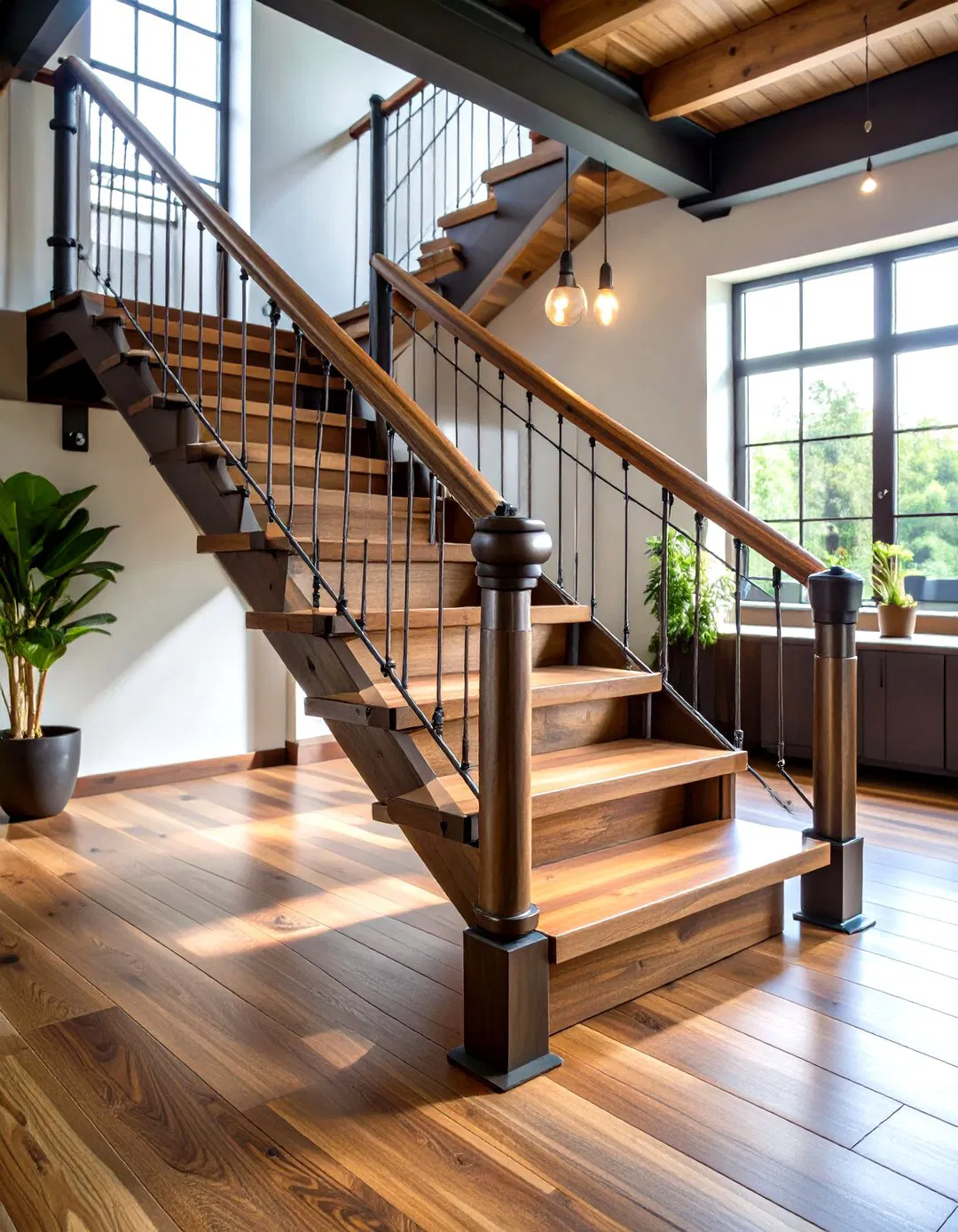 Industrial Wood and Steel Combinations