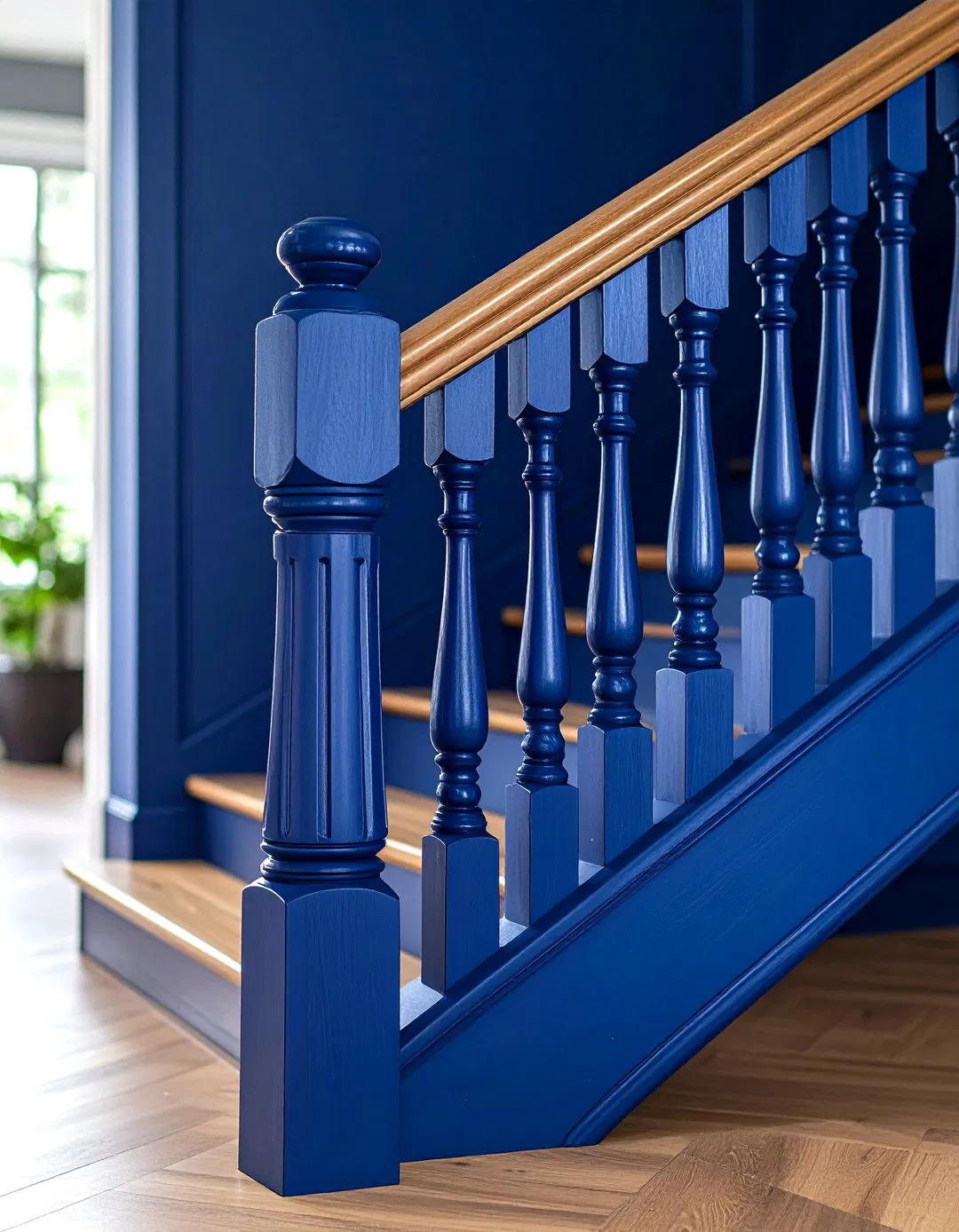 Painted Wood Statement Railings