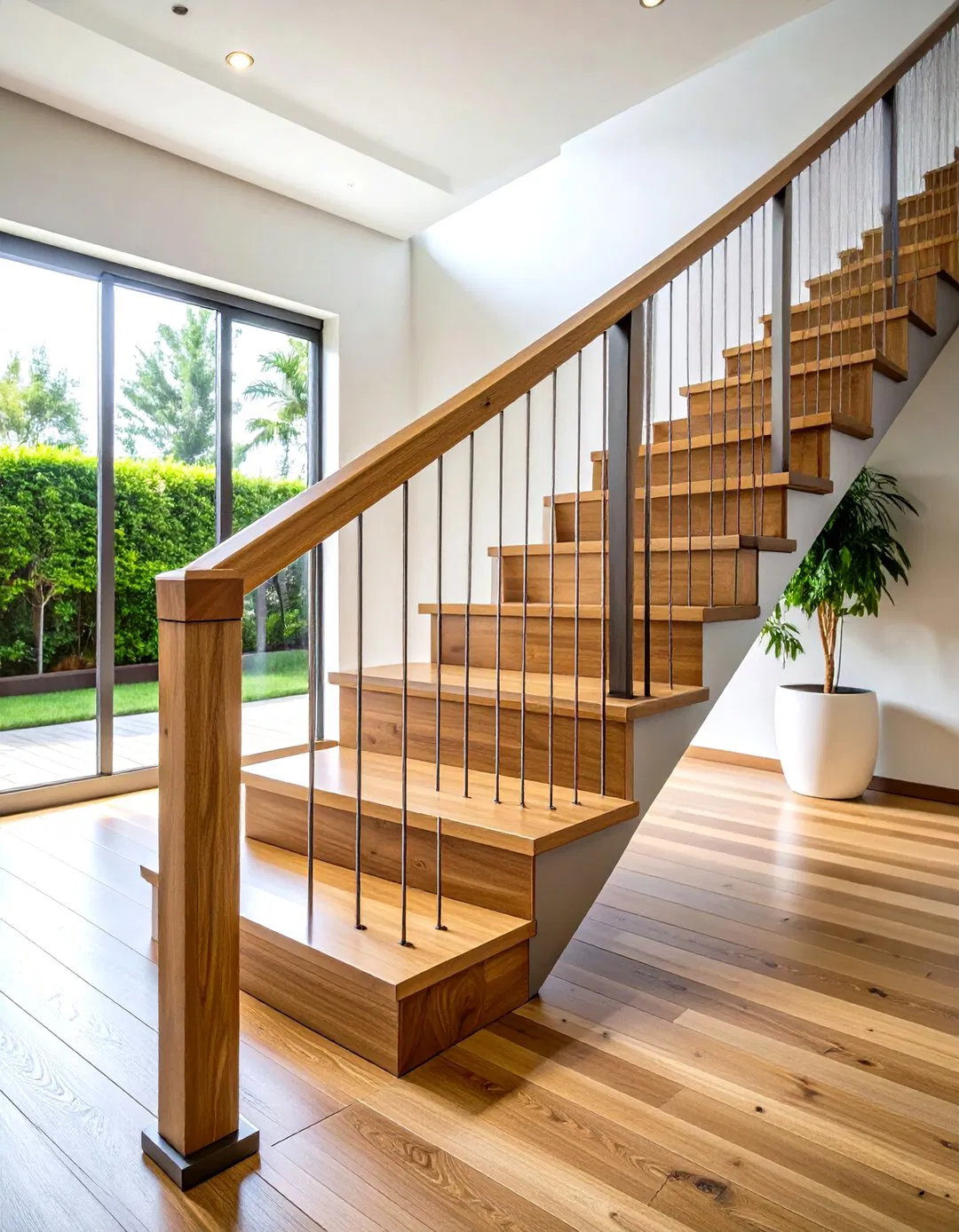 Rod Infill Wood Railings