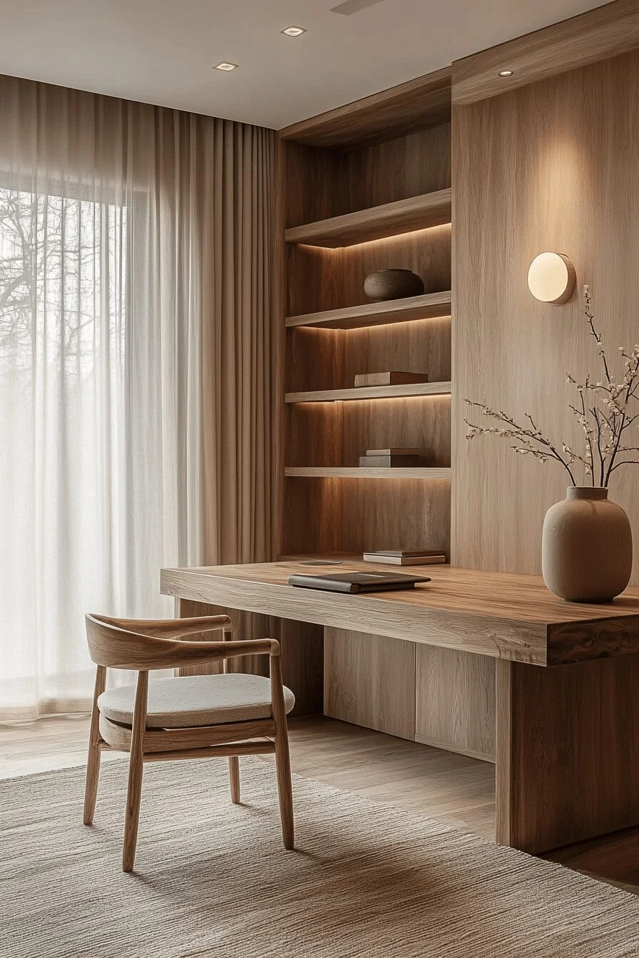 Minimalist Japandi Desk