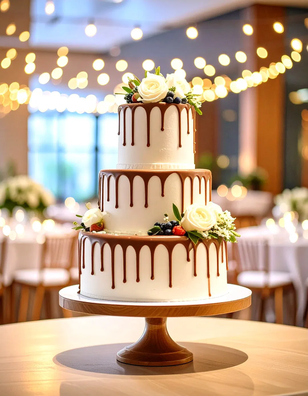 Dramatic Drip Wedding Cakes
