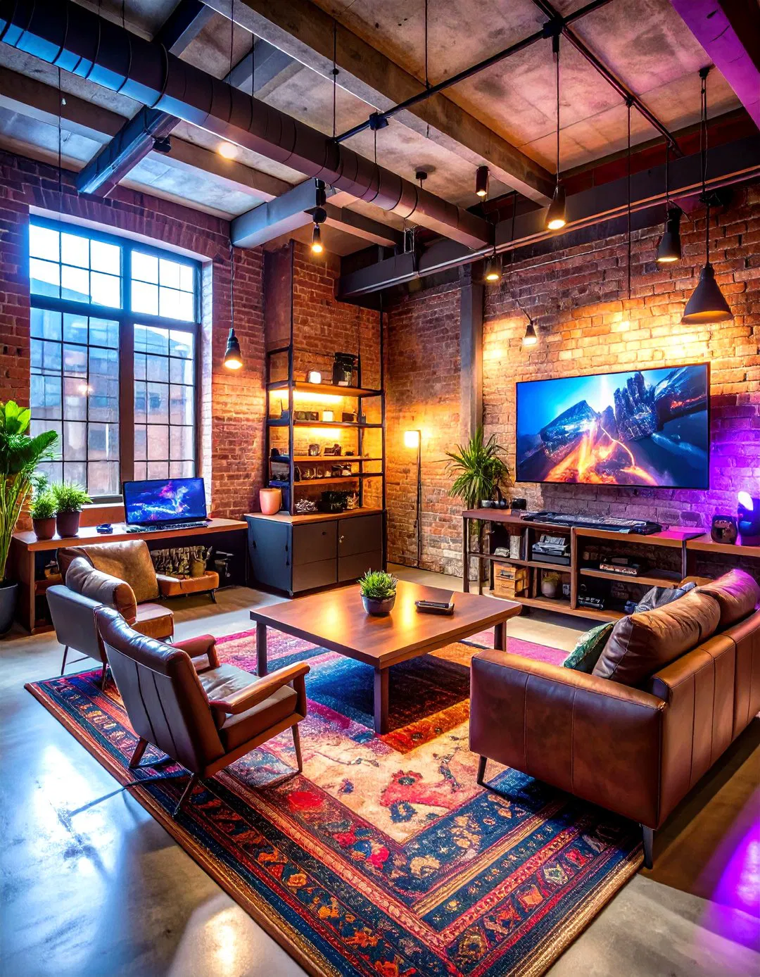 Urban Industrial Gaming Loft