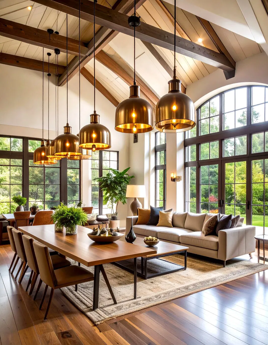 Mixed Metal Modern Lighting Fixtures