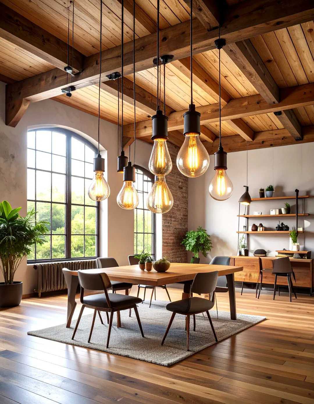 Exposed Bulb Industrial Lighting