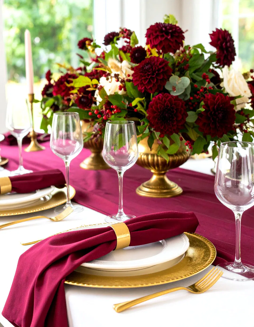 Luxurious Burgundy and Gold Palette