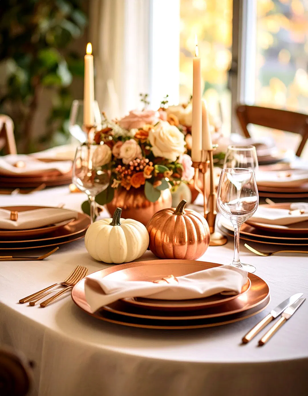 Elegant Copper and Cream Theme