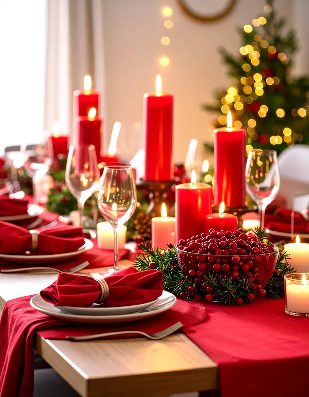 Bold Cranberry Red Accents