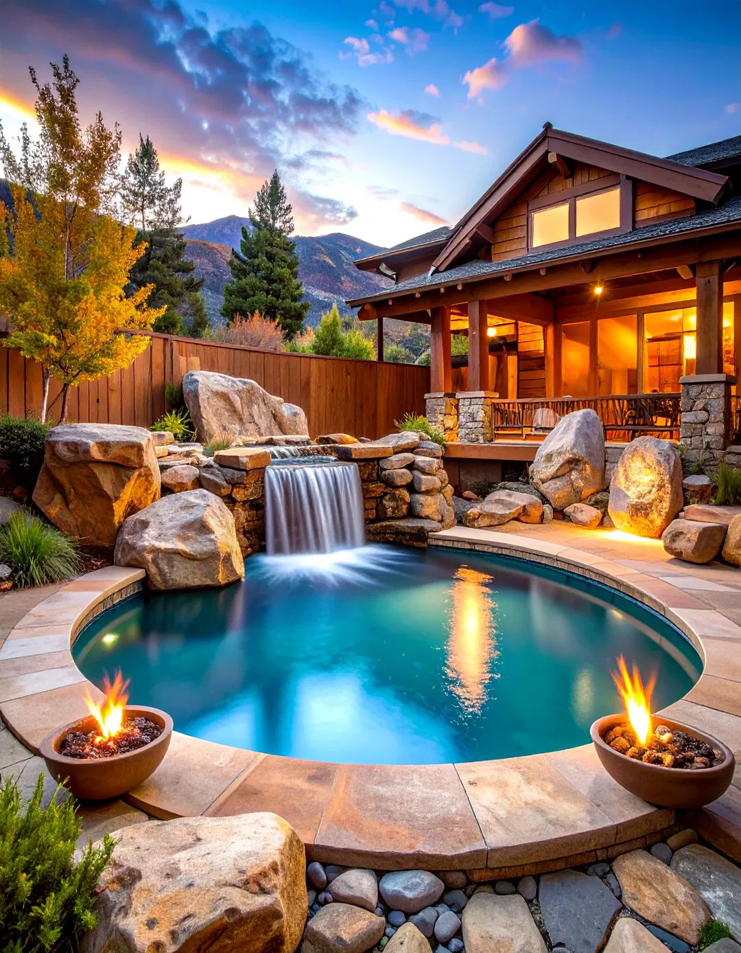 Rustic Mountain Spool Sanctuary