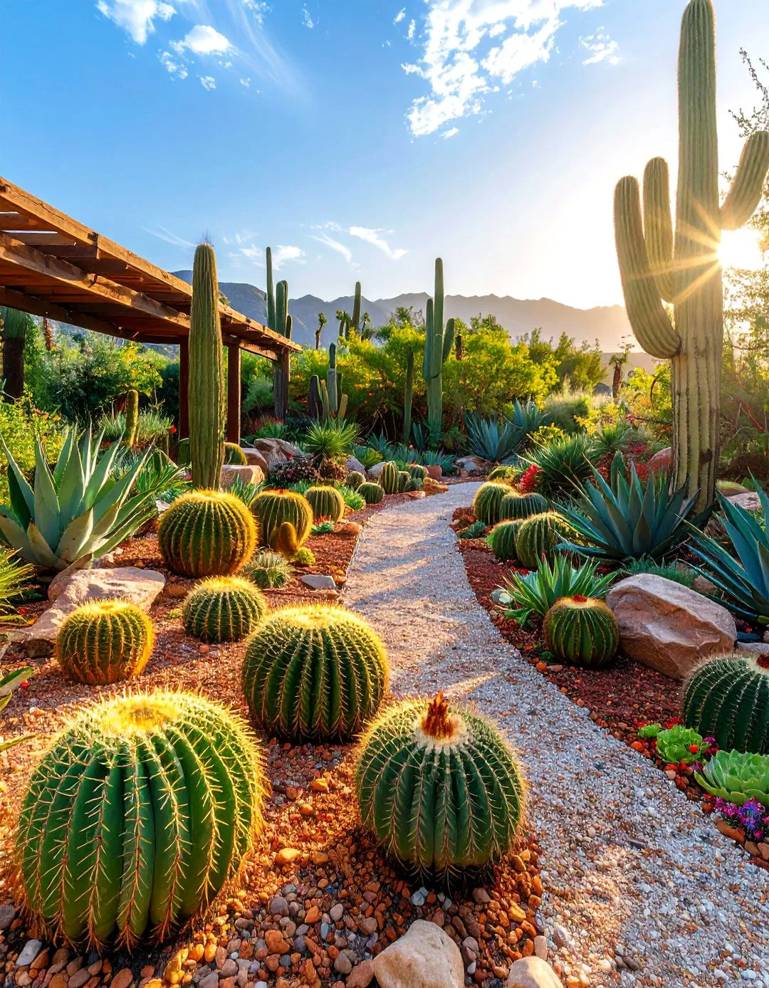 Contemporary Cactus and Succulent Display