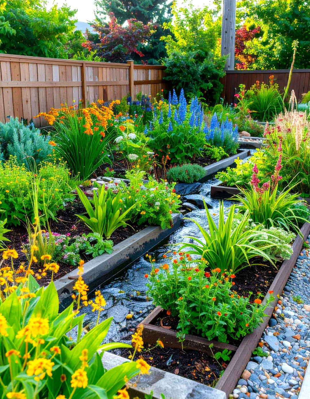 Rain Garden Water Management System
