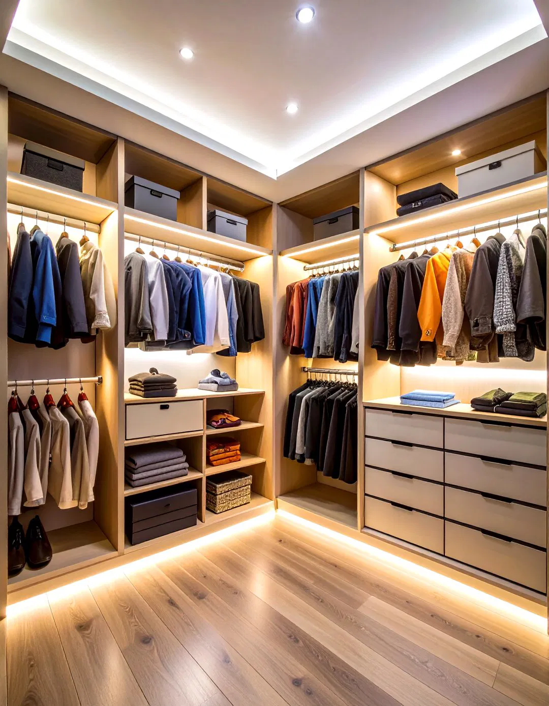 LED Strips in Closet