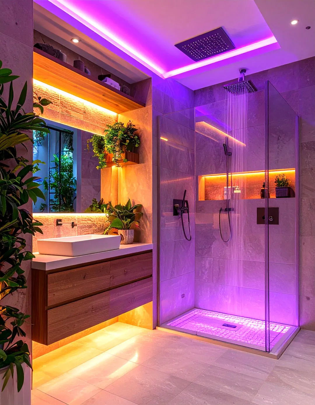 Shower Niche LED Strip Integration