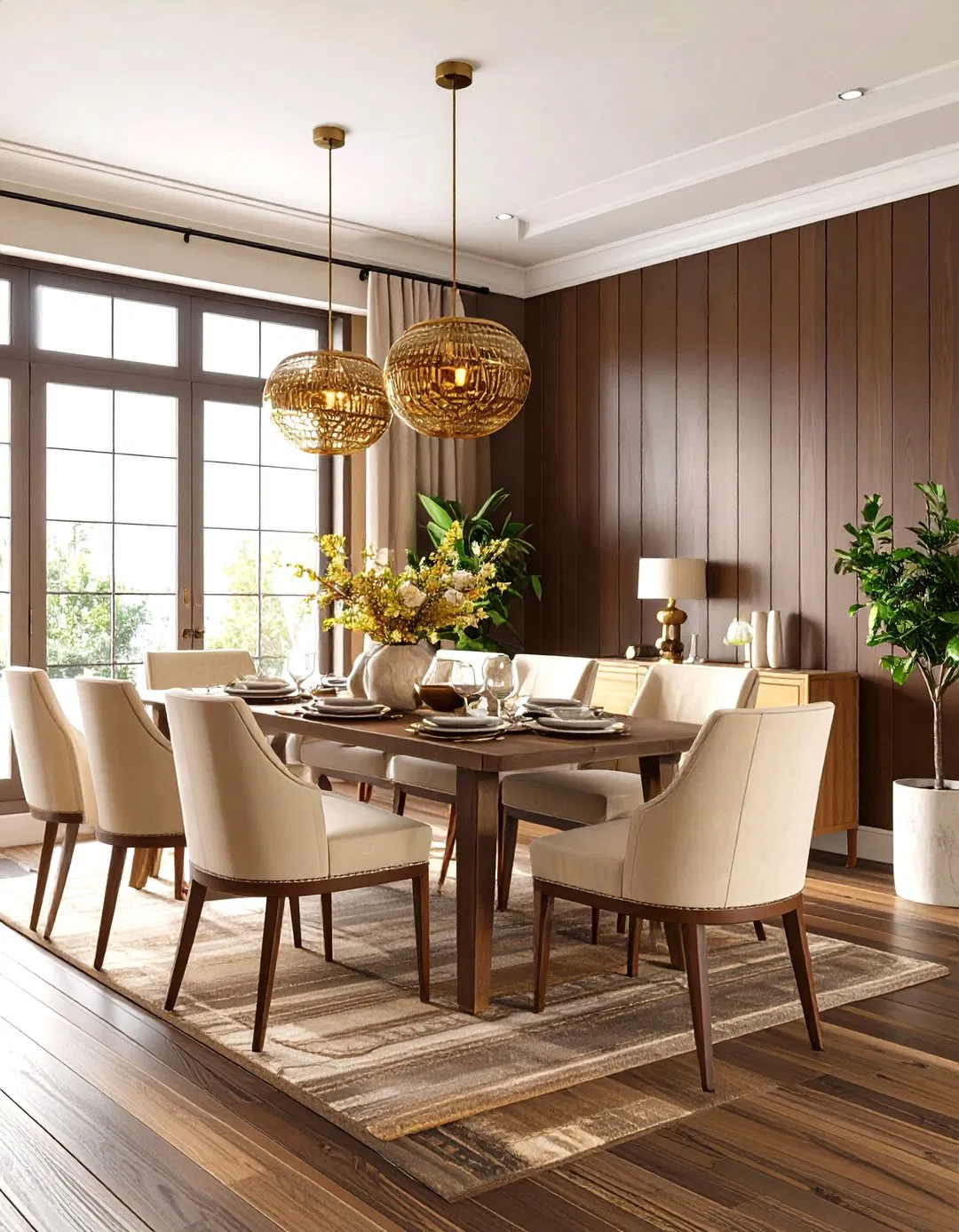 Chocolate Brown Shiplap Warmth