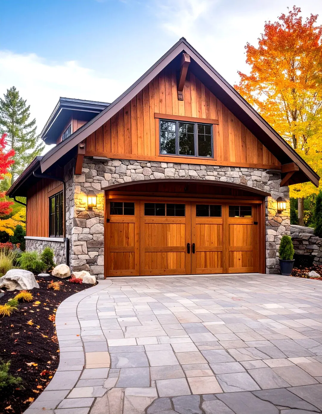 Stone Foundation Rustic Garage - Rustic Garage Ideas