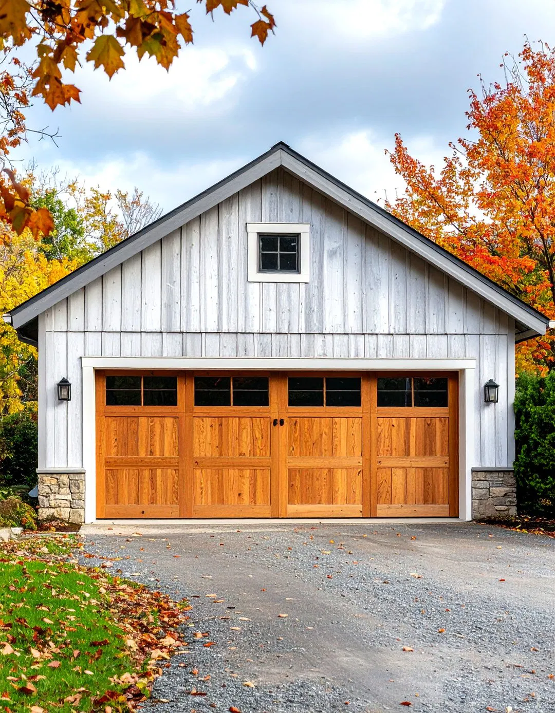 Weathered Wood Garage Design - Rustic Garage Ideas