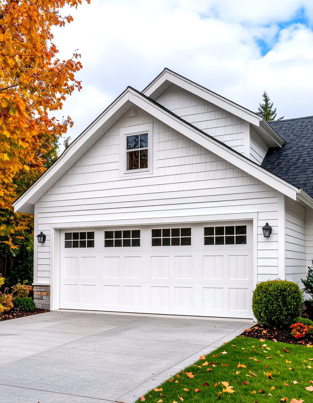 Shiplap Siding Garage - Rustic Garage Ideas