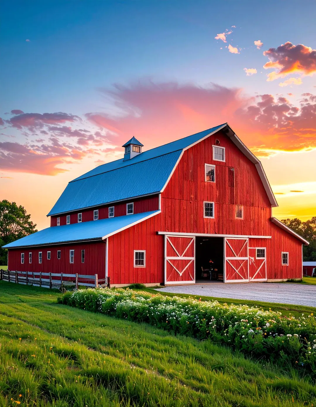 Monitor Style Barn Garage - Rustic Garage Ideas
