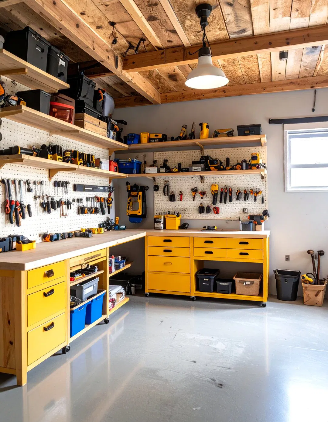 Rustic Workshop Storage Systems - Rustic Garage Ideas