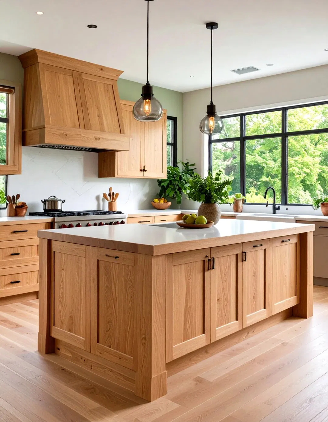 Oak Kitchen Island