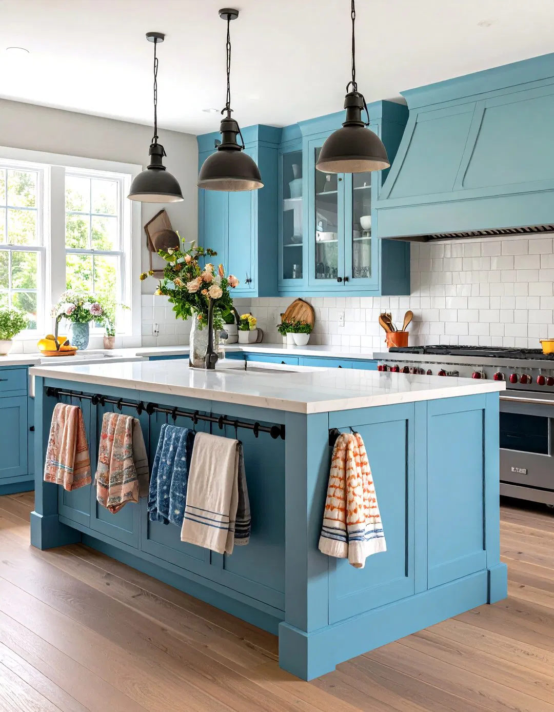 Towel Rack Kitchen Island