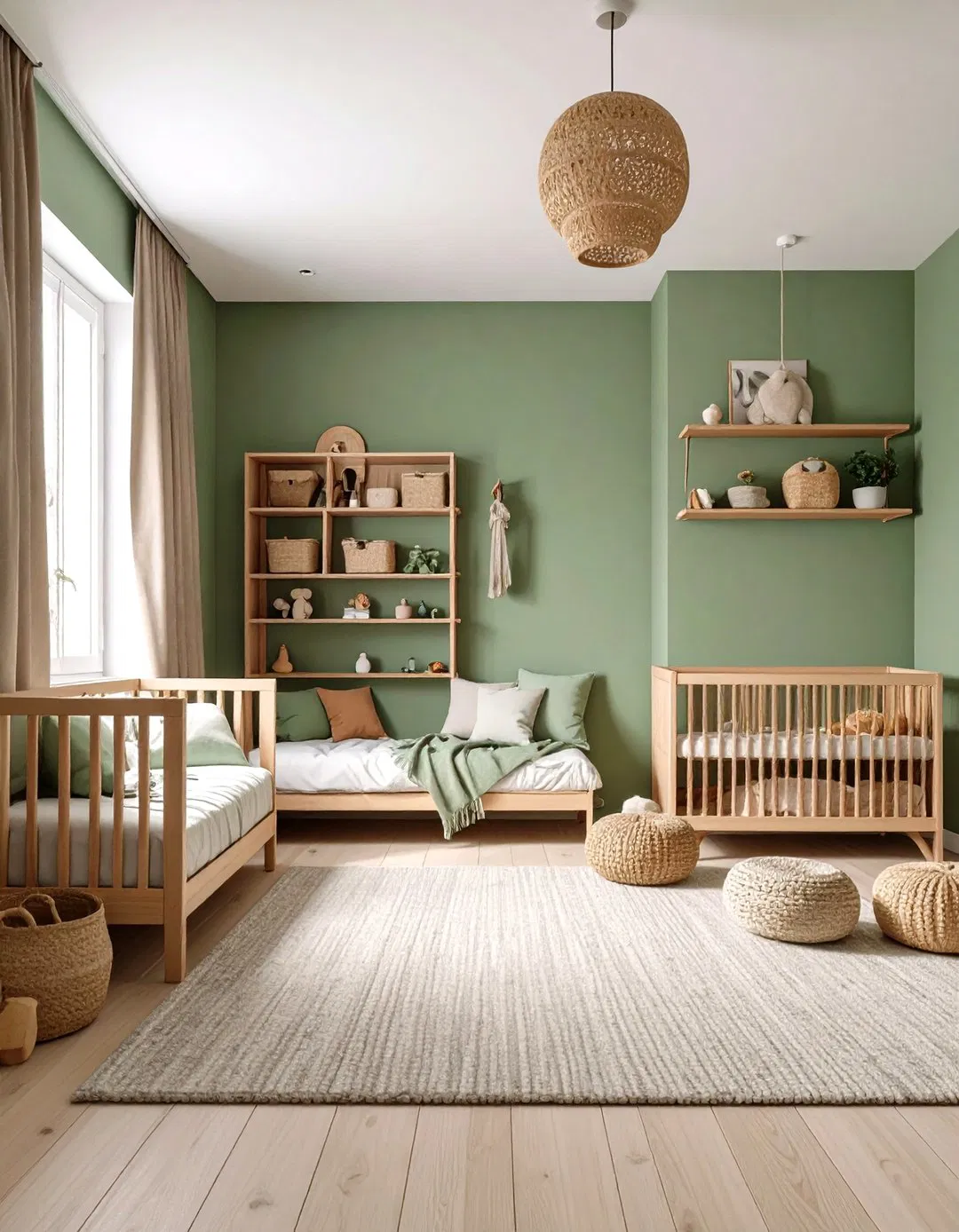 Montessori-Inspired Nursery Setup - Sage Green Nursery Ideas
