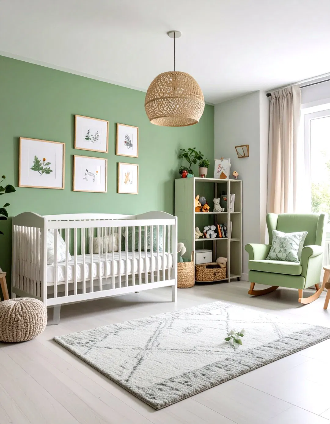 Personalized Gallery Wall - Sage Green Nursery Ideas