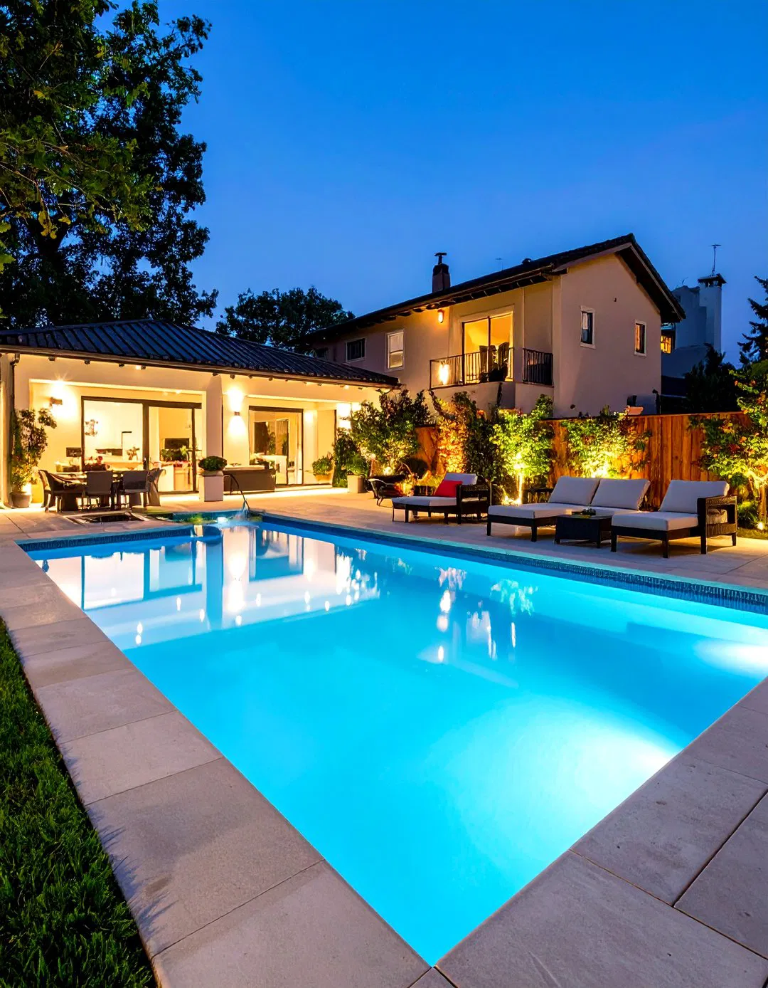 Smart Technology in Rectangle Pool and Hot Tub