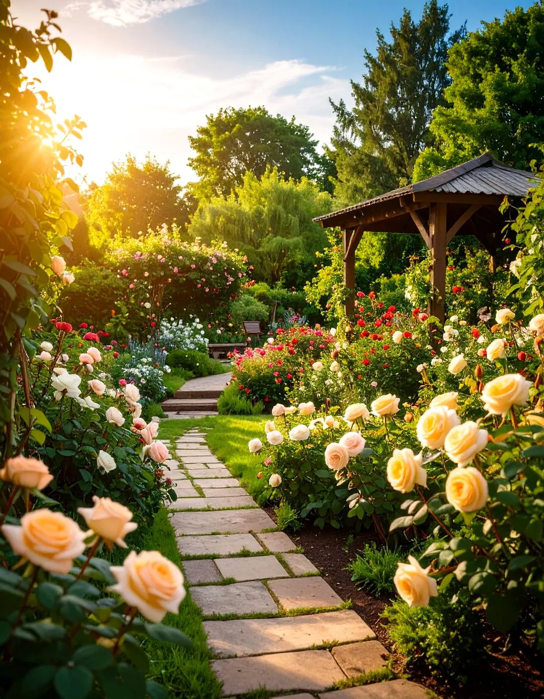 Heritage Rose Collection Display