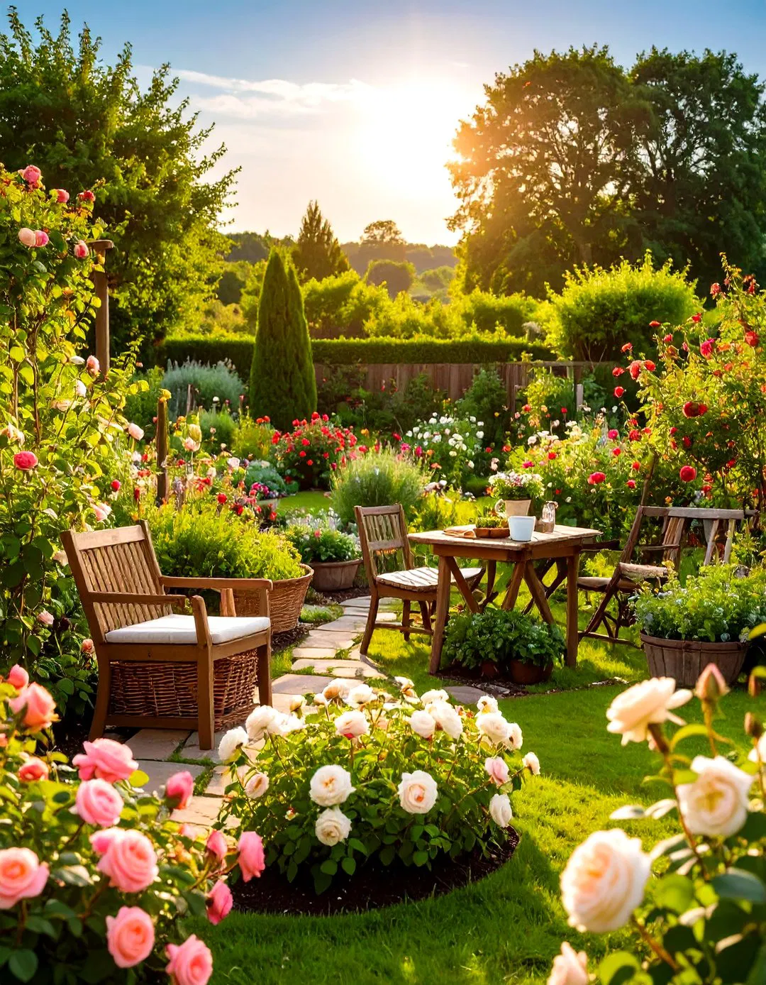 Edible Rose Garden Integration