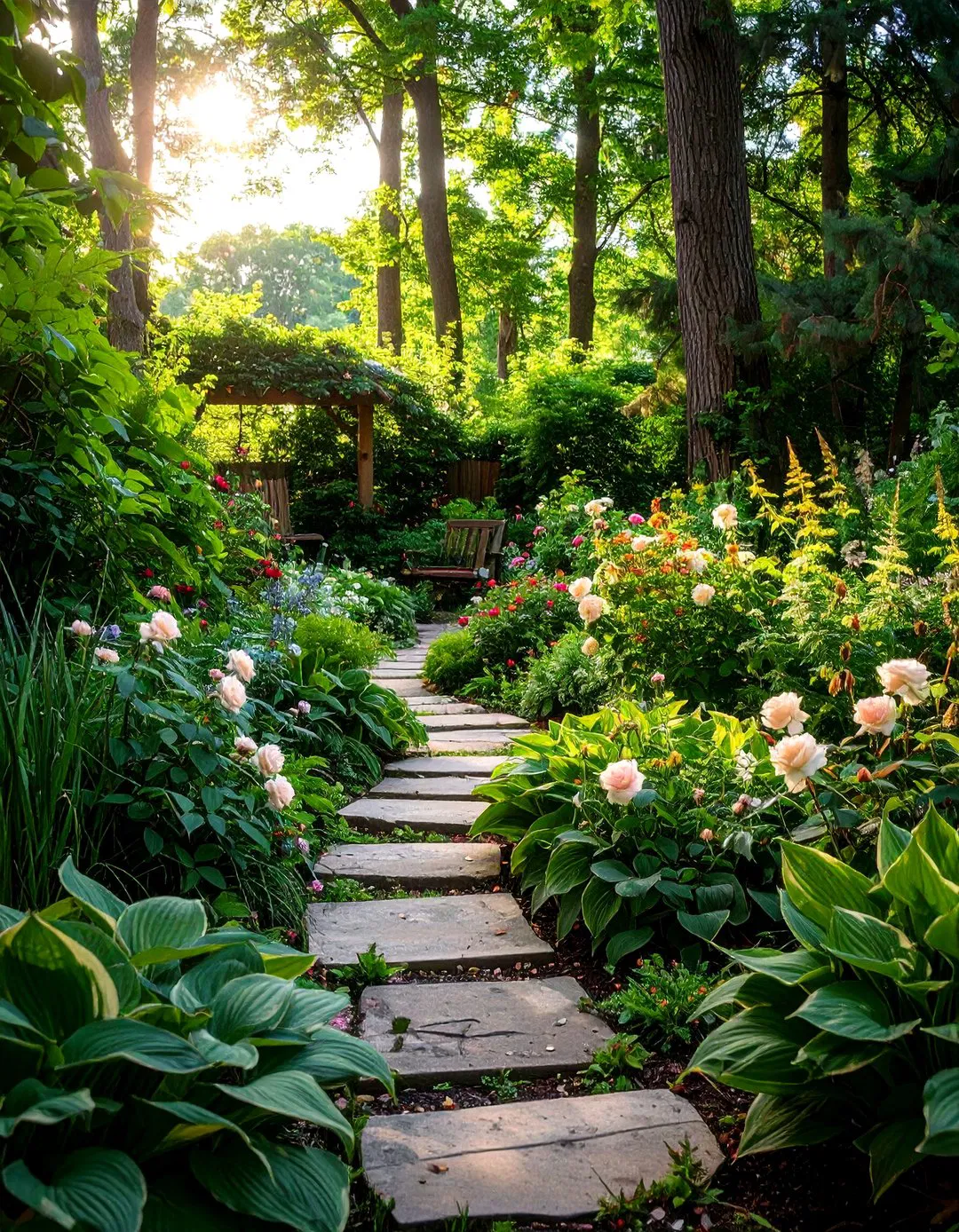 Shade Tolerant Rose Garden Design