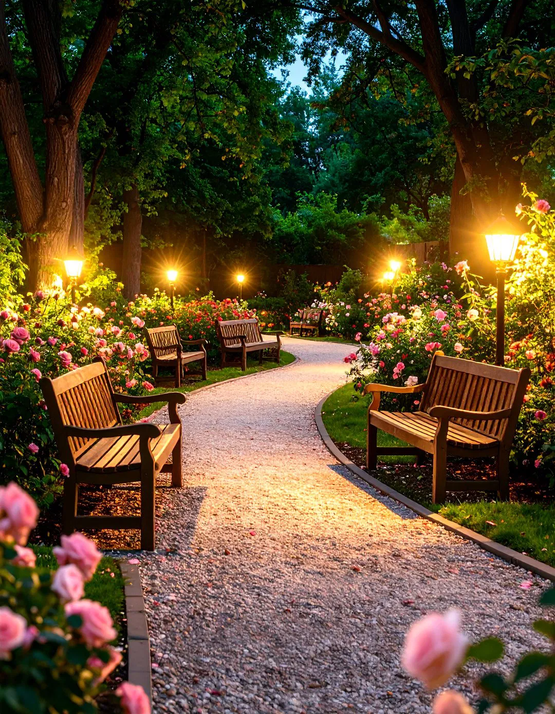 Rose Garden Path and Walkway Design