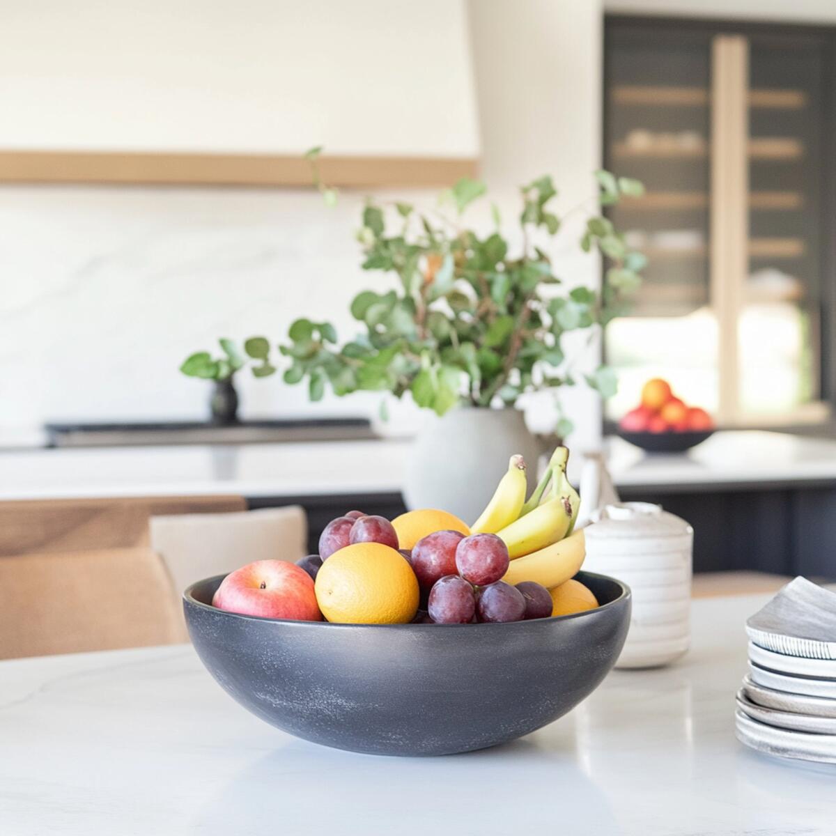 Minimalist bowl with fruit
