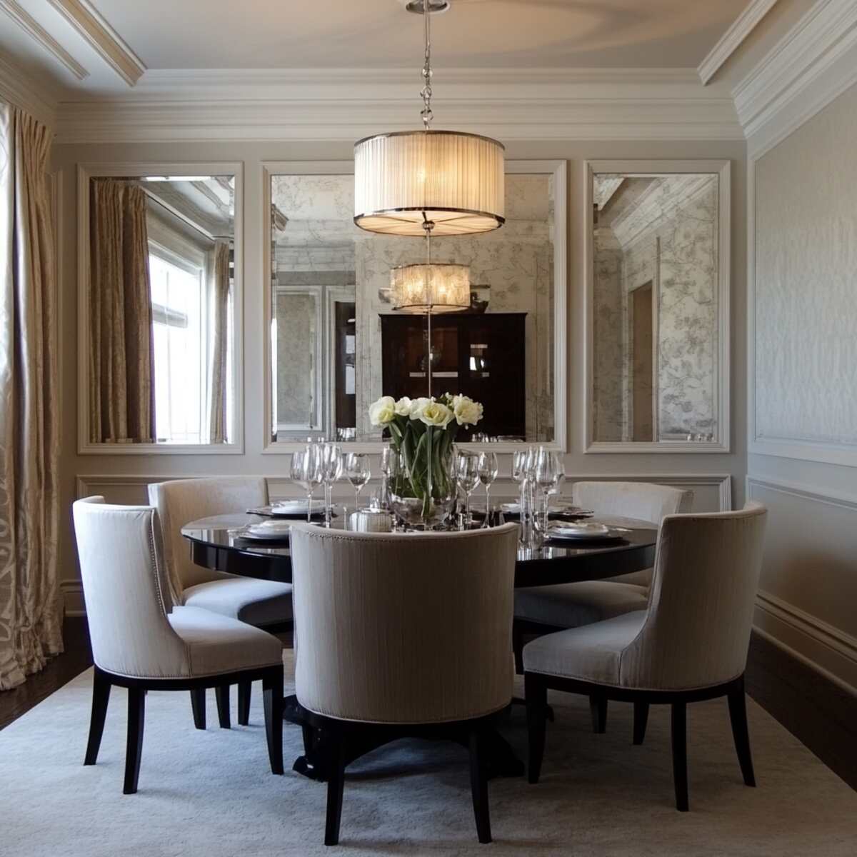 Mirrored Wainscoting