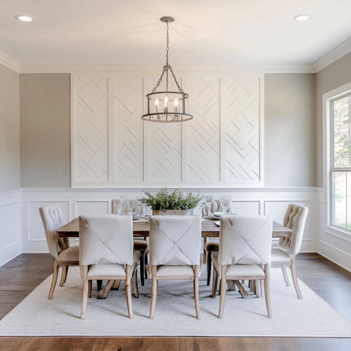 Herringbone Wainscoting