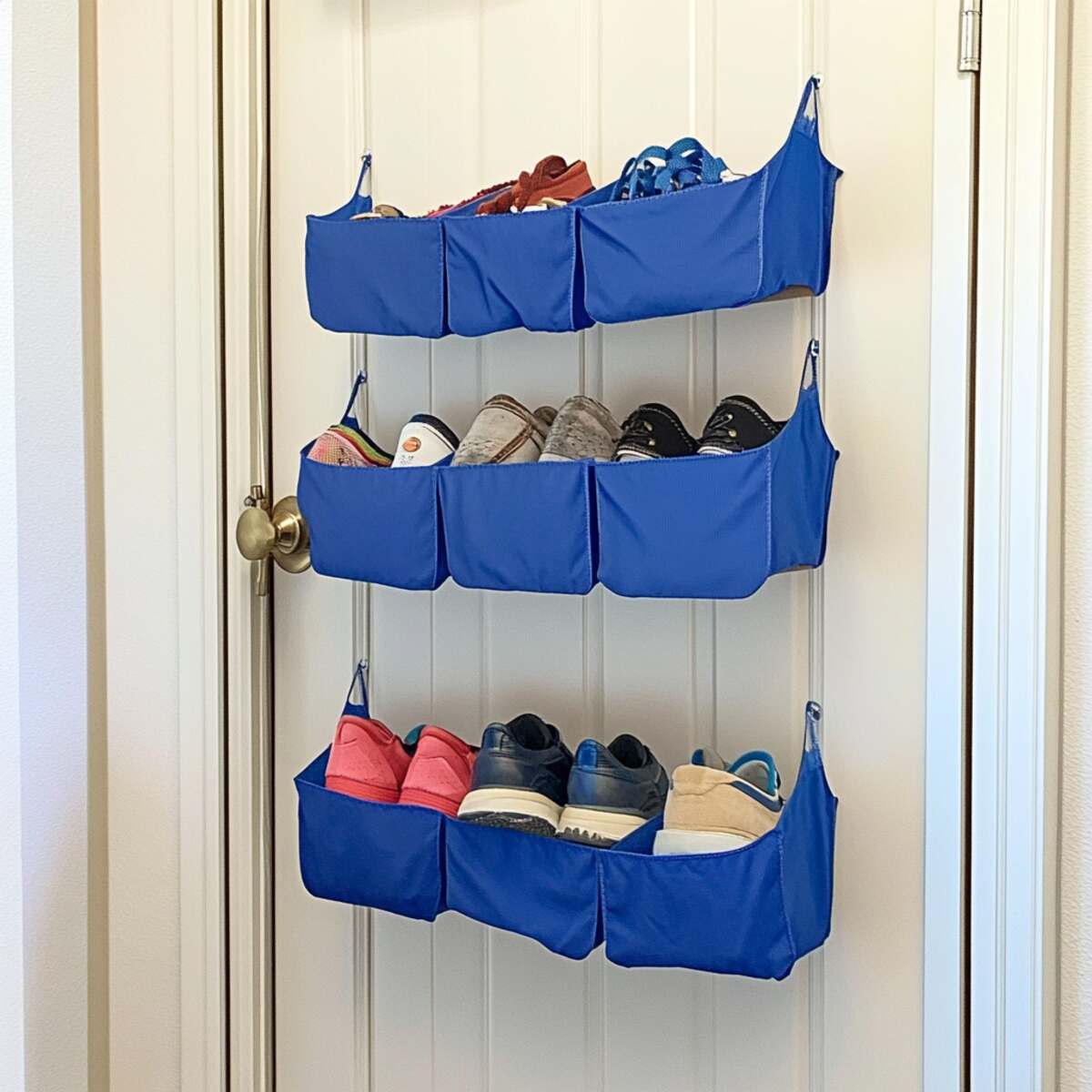 Over-the-door shoe organizer