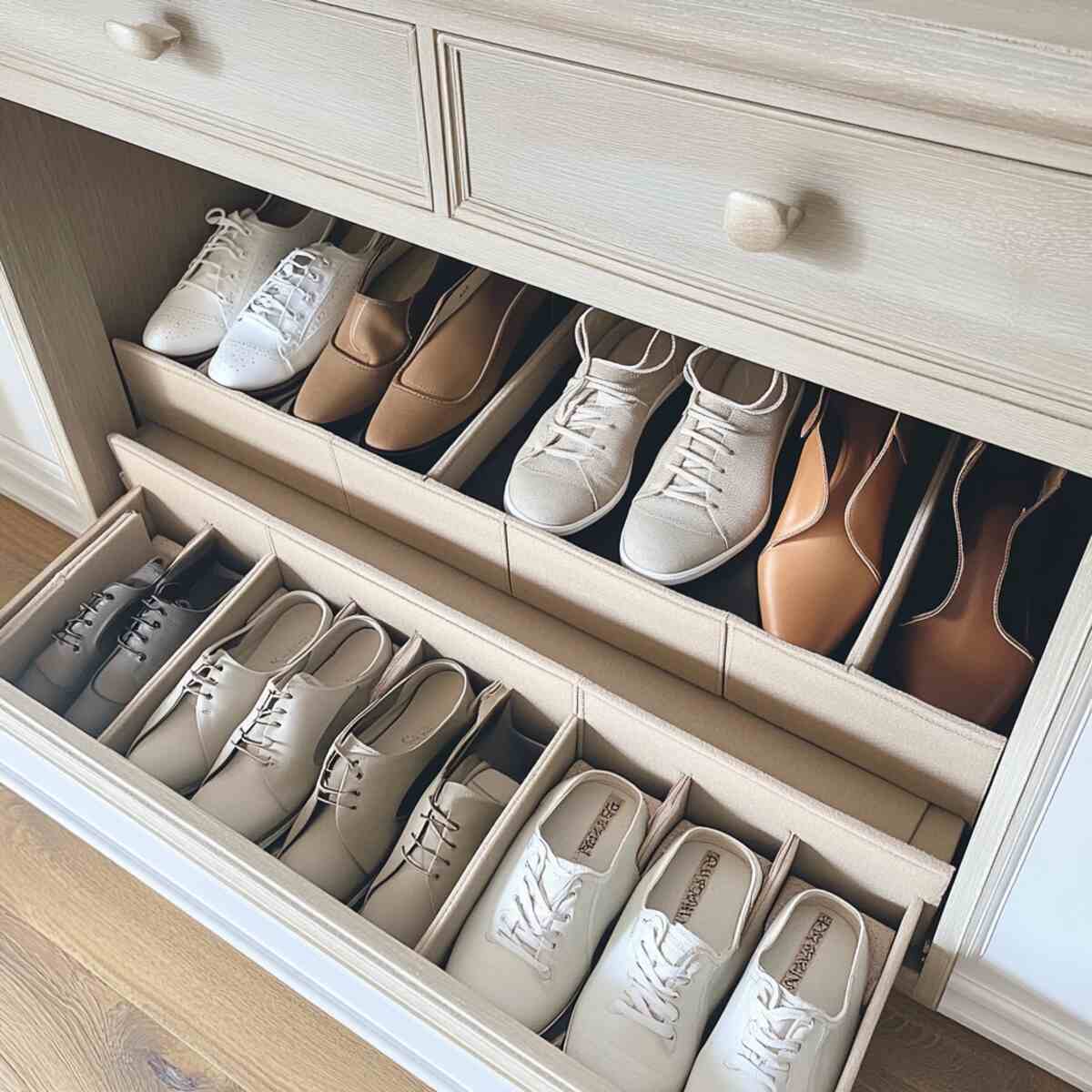 Drawer dividers for shoes