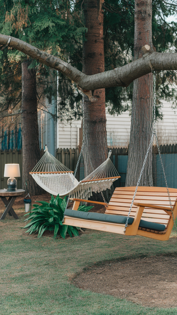 Hammock on patio