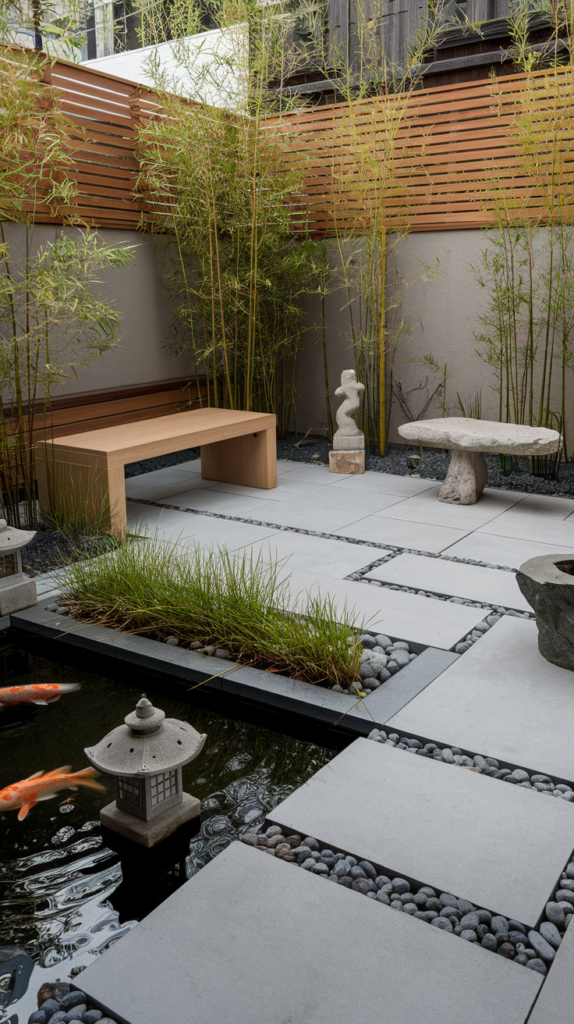 Outdoor bar made from wood and cinder blocks