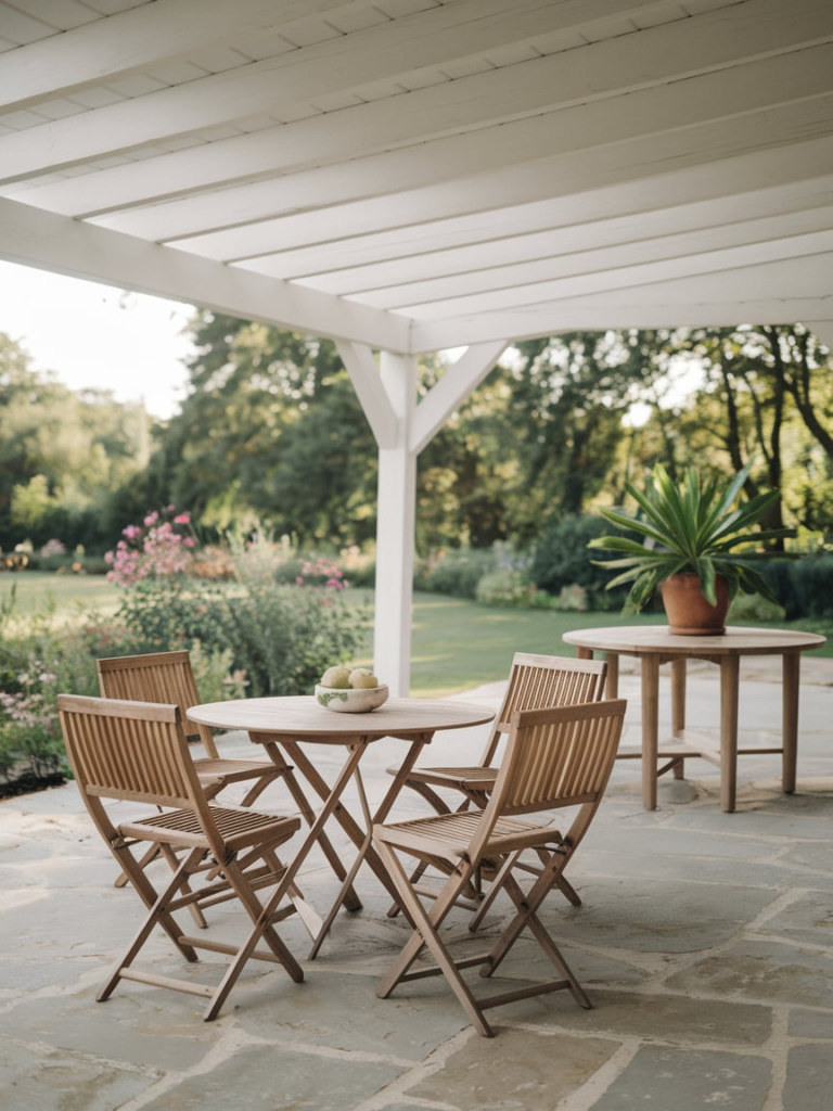 Cozy outdoor reading nook
